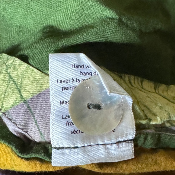 Osei Duro Organic Cotton Vibrant Striped Blouse in Sz. 3XL - Picture 10 of 11